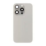 iPhone 15 Pro Baksida Glas Komplett Original Naturlig Titan