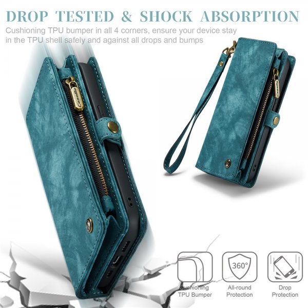 CaseMe iPhone 15 Pro Fodral 008 Series Löstagbart Skal Petrol