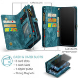CaseMe iPhone 15 Pro Fodral 008 Series Löstagbart Skal Petrol
