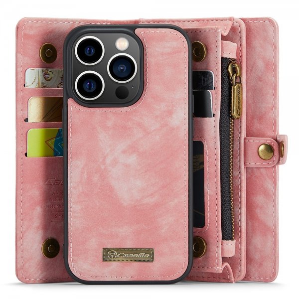 CaseMe iPhone 15 Pro Fodral 008 Series Löstagbart Skal Rosa
