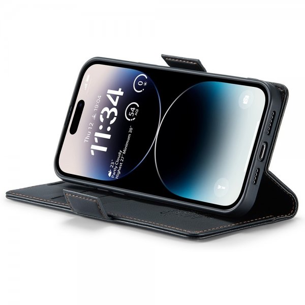 CaseMe iPhone 15 Pro Fodral 023 Series Svart