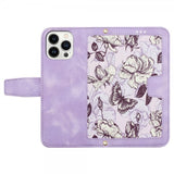 iPhone 15 Pro Fodral Blommönster Lila