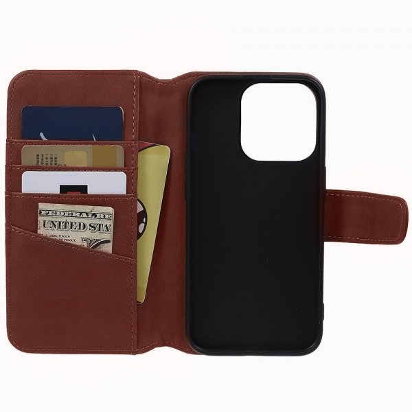 Nordic Covers iPhone 15 Pro Fodral Essential Leather Maple Brown