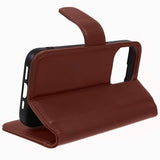 Nordic Covers iPhone 15 Pro Fodral Essential Leather Maple Brown
