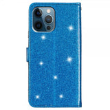 iPhone 15 Pro Fodral Glitter Blå