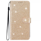 iPhone 15 Pro Fodral Glitter Guld