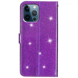 iPhone 15 Pro Fodral Glitter Lila
