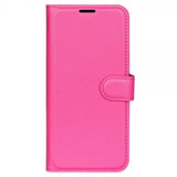 iPhone 15 Pro Fodral Litchi Magenta