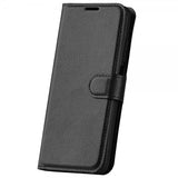 iPhone 15 Pro Fodral Litchi Svart