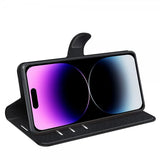 iPhone 15 Pro Fodral Litchi Svart
