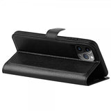 iPhone 15 Pro Fodral Litchi Svart