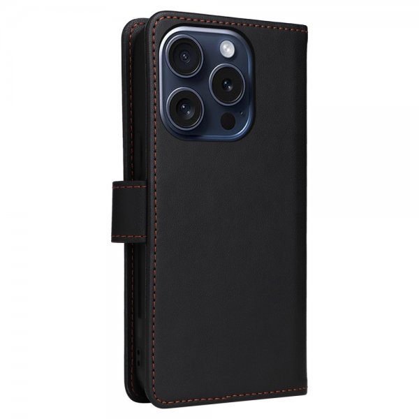 Betopnice iPhone 15 Pro Fodral med Löstagbart Skal 005 Svart