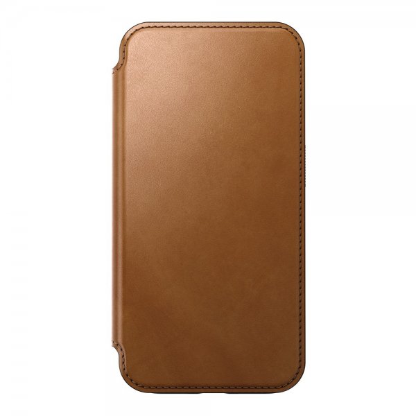 Nomad iPhone 15 Pro Fodral Modern Leather Folio English Tan