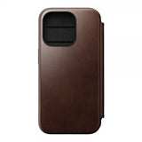 Nomad iPhone 15 Pro Fodral Modern Leather Folio Horween Rustic Brown