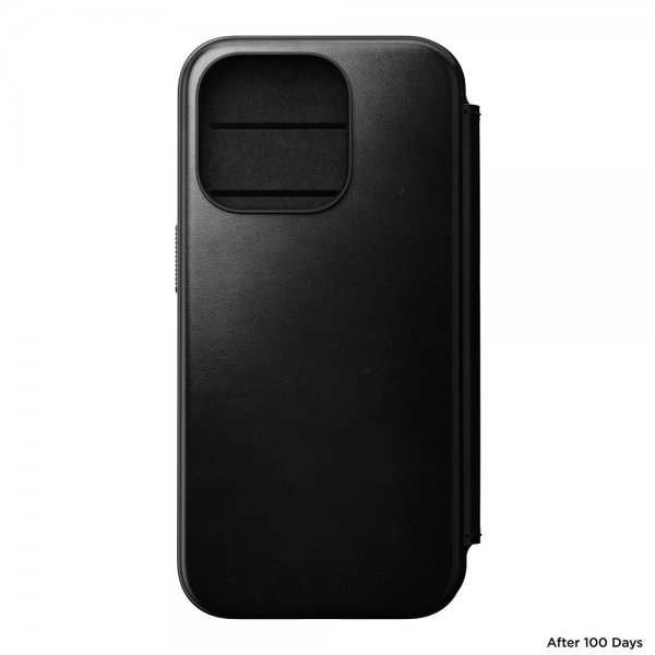 Nomad iPhone 15 Pro Fodral Modern Leather Folio Horween Svart