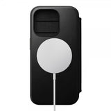 Nomad iPhone 15 Pro Fodral Modern Leather Folio Svart