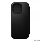 Nomad iPhone 15 Pro Fodral Modern Leather Folio Svart