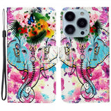 iPhone 15 Pro Fodral Motiv Elefantmönster