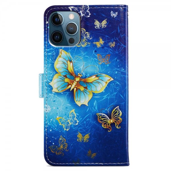 iPhone 15 Pro Fodral Motiv Gyllene Fjäril