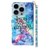 iPhone 15 Pro Fodral Motiv Never Stop Dreaming