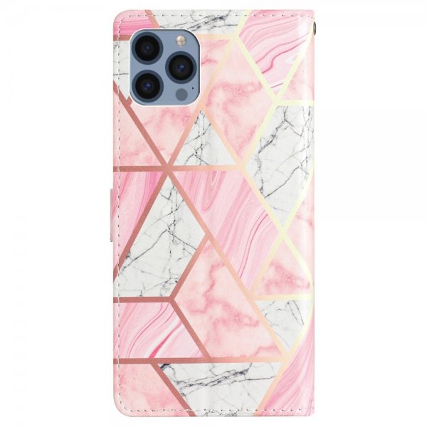 iPhone 15 Pro Fodral Motiv Rosa Marmor