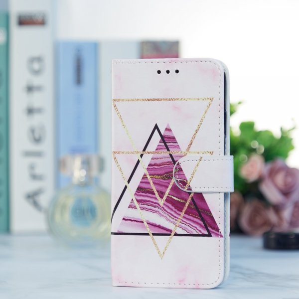 iPhone 15 Pro Fodral Motiv Trianglar Marmor