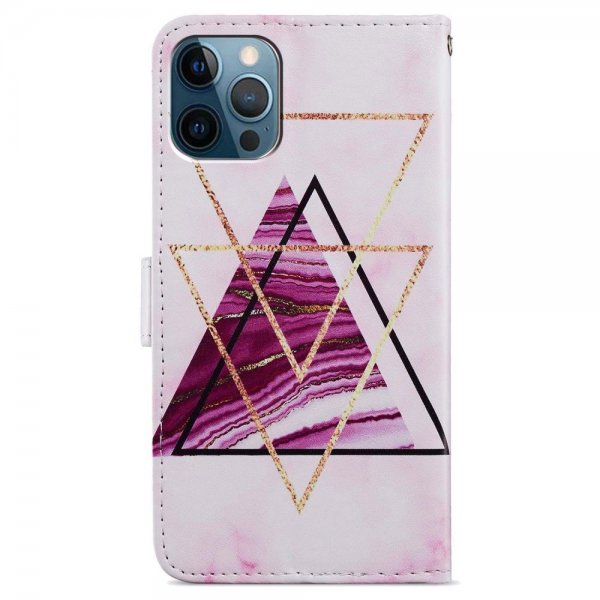 iPhone 15 Pro Fodral Motiv Trianglar Marmor