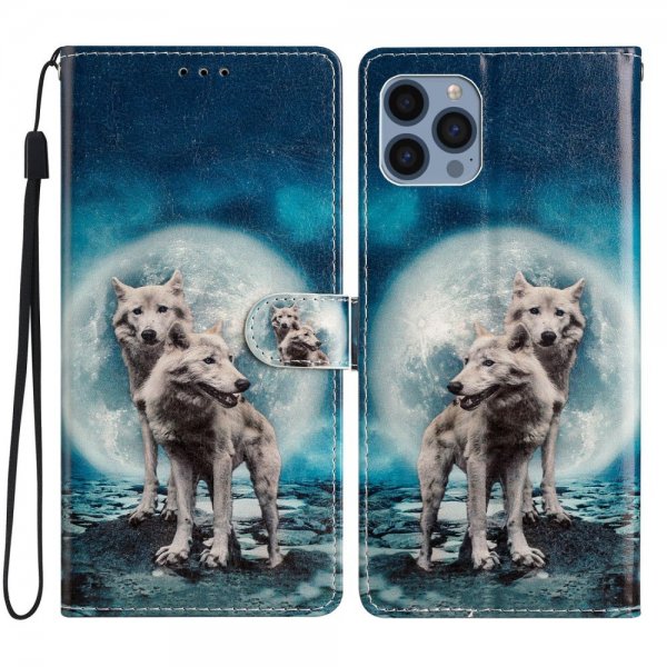 iPhone 15 Pro Fodral Motiv Två Vargar