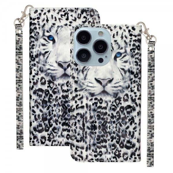 iPhone 15 Pro Fodral Motiv Vit Tiger