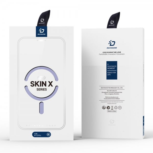 Dux Ducis iPhone 15 Pro Fodral Skin X Pro Series MagSafe Lila