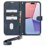 Spigen iPhone 15 Pro Fodral Wallet S Pro Navy