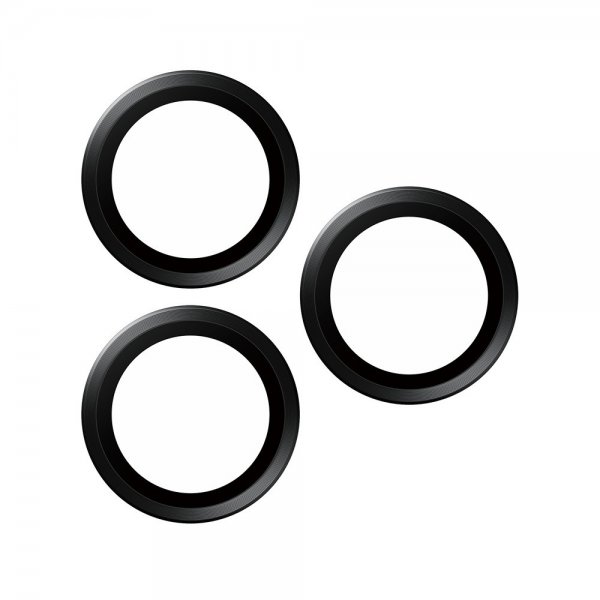 PanzerGlass iPhone 15 Pro/iPhone 15 Pro Max Kameraskydd Hoops Black Titanium