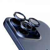 PanzerGlass iPhone 15 Pro/iPhone 15 Pro Max Kameraskydd Hoops Blue Titanium