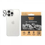 PanzerGlass iPhone 15 Pro/iPhone 15 Pro Max Kameraskydd Hoops White Titanium