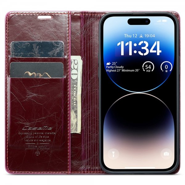 CaseMe iPhone 15 Pro Max Fodral 003 Series Röd
