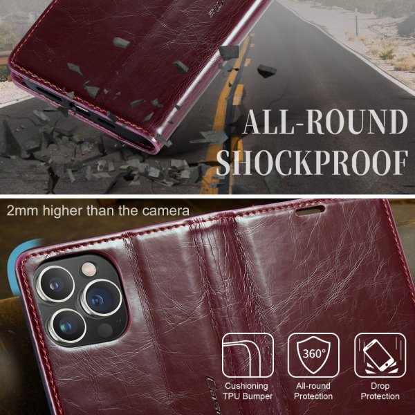 CaseMe iPhone 15 Pro Max Fodral 003 Series Röd