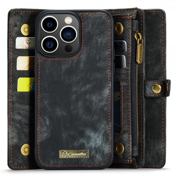 CaseMe iPhone 15 Pro Max Fodral 008 Series Löstagbart Skal Svart