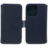 Nordic Covers iPhone 15 Pro Max Fodral Essential Leather Heron Blue