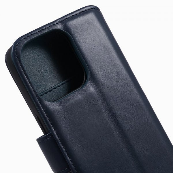 Nordic Covers iPhone 15 Pro Max Fodral Essential Leather Heron Blue