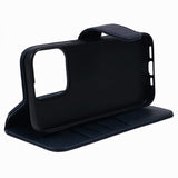Nordic Covers iPhone 15 Pro Max Fodral Essential Leather Heron Blue