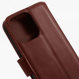 Nordic Covers iPhone 15 Pro Max Fodral Essential Leather Maple Brown
