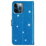 iPhone 15 Pro Max Fodral Glitter Blå