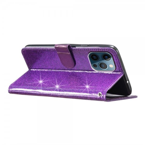 iPhone 15 Pro Max Fodral Glitter Lila