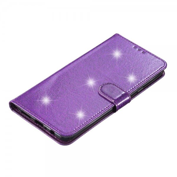 iPhone 15 Pro Max Fodral Glitter Lila