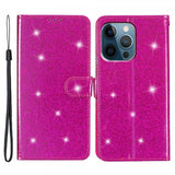iPhone 15 Pro Max Fodral Glitter Magenta