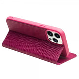 Qialino iPhone 15 Pro Max Fodral Krokodiltextur Rosa