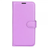 iPhone 15 Pro Max Fodral Litchi Lila