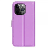 iPhone 15 Pro Max Fodral Litchi Lila