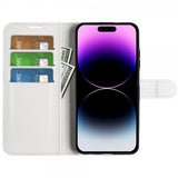 iPhone 15 Pro Max Fodral Litchi Vit