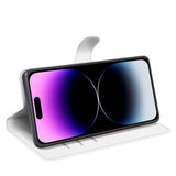 iPhone 15 Pro Max Fodral Litchi Vit